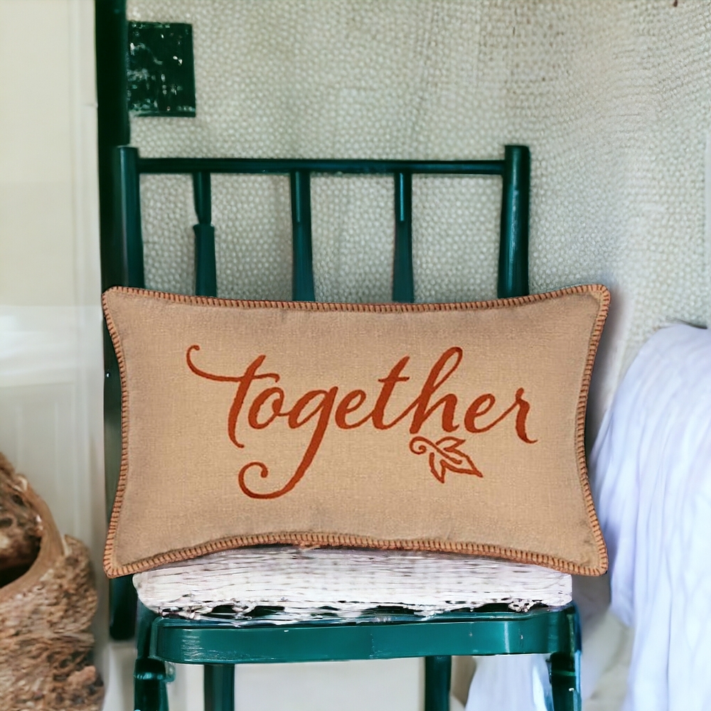 Together Corduroy Back Throw Pillow